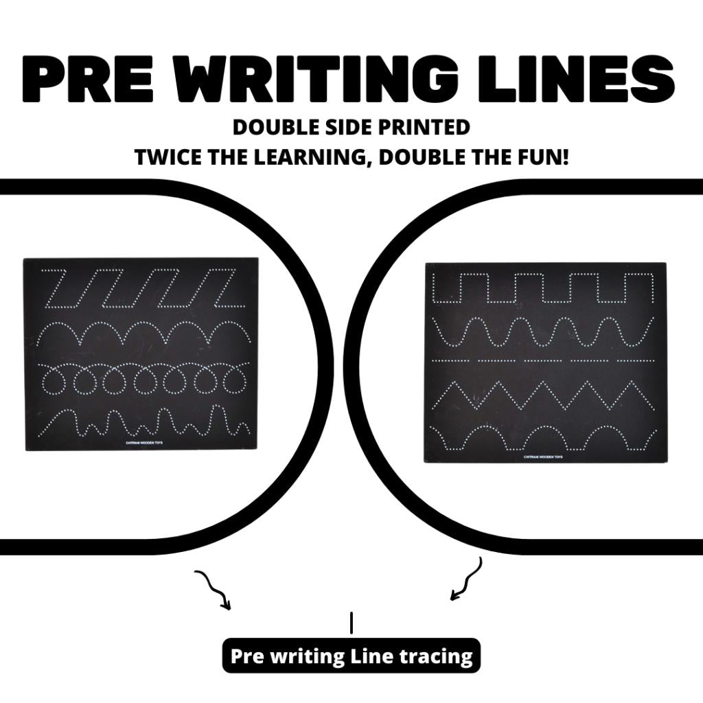 Pre Writing Lines Chalk-o-Tracing Board – Chitrani