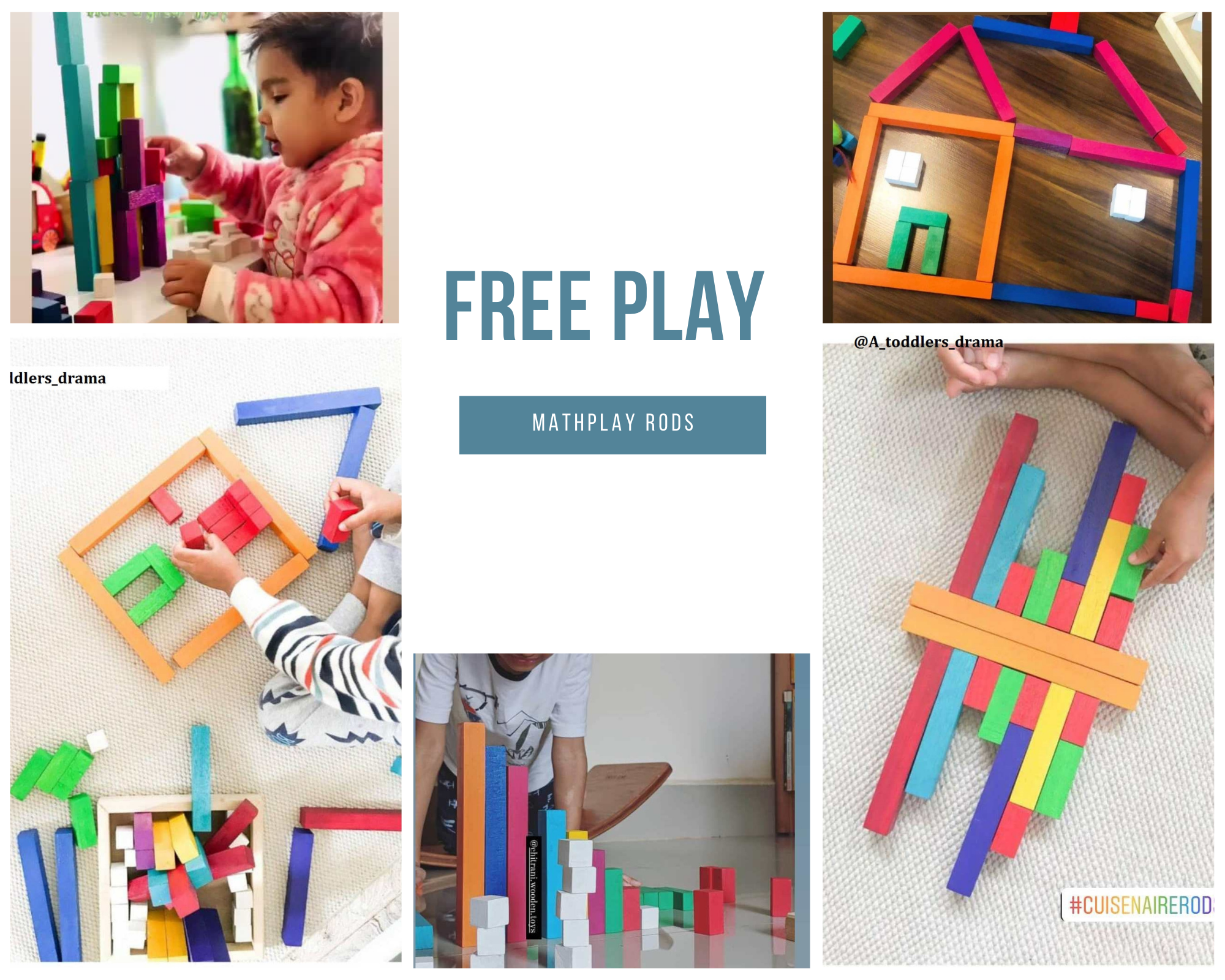 Math Play Rods Chitrani Number Rods Cuisenaire